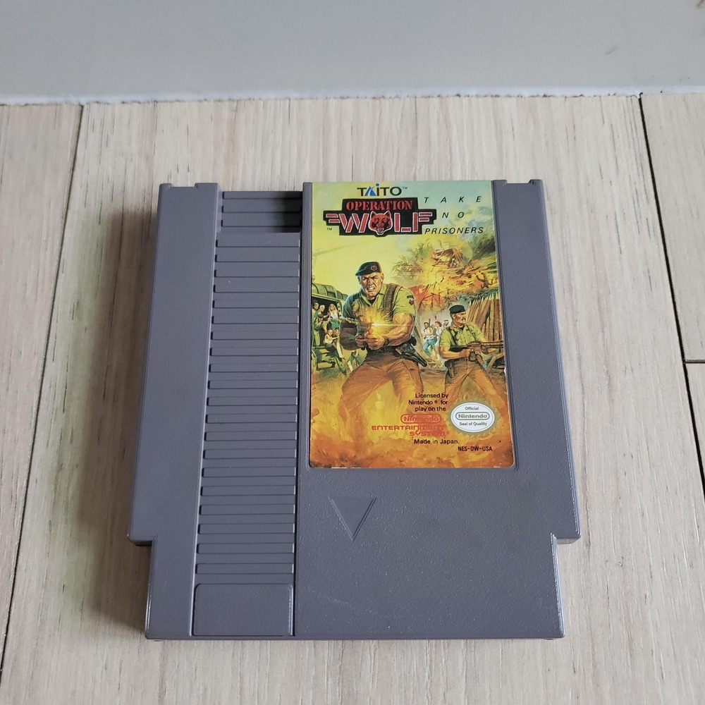 Operation Wolf Nintendo Entertainment System NES Game Taito NTSC-U/C Cartridge